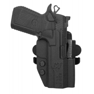 Comp-Tac C241WC258RBKN International OWB Black Kydex Belt Loop/Paddle Fits Wilson Combat EDC X9 Rail Right Hand