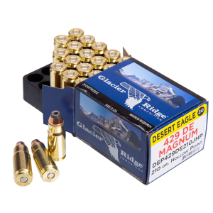 MAGNUM Research Dep429de210j Desert Eagle 429de 210gr Jacketed Hollow Point 20 Per Box/25 Case Centerfire, Handgun Ammunition