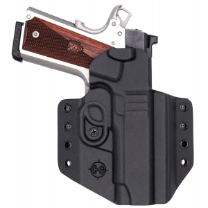 C&G Holsters 1856100 Covert OWB Black Kydex Belt Loop Fits 1911 4.25 in/ Wilson Combat EDC X9 Right Hand