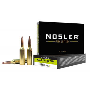 NOSLER 43457 Ballistic Tip 6.5 Prc 140 Gr Spitzer Boat Tail 20 Per Box/ 10 Cs