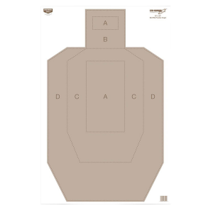 Birchwood Casey 37025 EZE-Scorer IPSC Hanging Paper 23 in x 35 in Tan Pkg of 100