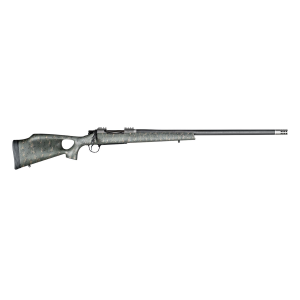 Christensen Arms 8010800207 Summit TI 300 PRC 3+1 26in Carbon Fiber/Threaded Barrel, Natural Titanium, Green with Black/Tan Webbing Thumbhole Stock - Christensen Arms