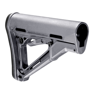 Magpul MAG310-GRY CTR Carbine Stock Stealth Gray Synthetic for AR-15\t M16\t M4 with Mil-Spec Tube (Tube Not Included)