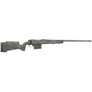 Bergara Rifles B14LM7513 B-14 Crest 7mm PRC 3+1 22 in Fluted/Threaded, Sniper Gray Cerakote Barrel/Rec, Monte Carlo Carbon Fiber Stock with Black & Gray Splatter, Omni Muzzle Brake