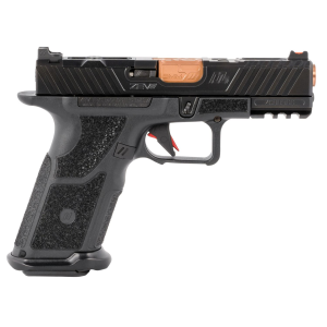 ZEV Technologies OZ9 Compact Pistol OZ9CXCPTBBRZ, 4 Bronze Barrel, Polymer X Grip, Black, 17 Rds