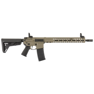 Barrett 17123 REC7 DI Carbine 5.56x45mm NATO 16 in 30+1, FDE Rec, Black 6 Position Stock & Grip, Includes Flip-Up Sights
