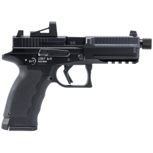 B&T BT490002 USW-P 9mm Luger 17+1/19+1 4.30 Threaded, Black, Pic Rail Frame, Optic Cut Slide, Rubber Grip, Tactical Pistol - B&T Firearms