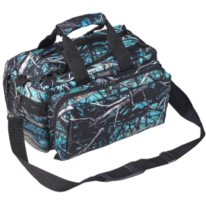 Bulldog BD910SRN Deluxe Range Bag Water Resistant Serenity Camo Nylon with Adjustable Strap\t Removeable Divider\t Storage Pockets & Deluxe Padding 13 in x 7 in x 7 in Interior Dimensions