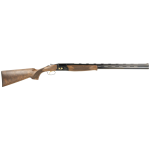 F.A.I.R. FRSLX600BL1628 SLX 600 Full Size 16 Gauge Break Open 3 2rd 28 Black Over/Under Vent Rib Barrel, Black Engraved Stainless Steel Receiver, Fixed Walnut Stock, Technichoke System, Shotgun - Fair