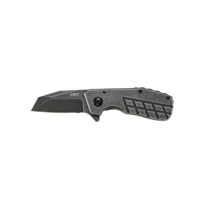 CRKT 4021 Razelcliffe Compact 2.09 in Folding Plain Black Stonewash 8Cr13MoV SS Blade 2Cr13 Black Handle - Columbia River