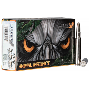 LIBERTY Ammunition Lahac3006042 Animal Instinct 30-06 Springfield 100 Gr Fragmenting Copper Hollow Point (fchp) 20 Per Box/ 10 Cs 019962272332 78933