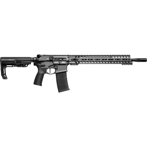 Patriot Ordnance Factory 01649 Minuteman Direct Impingement *CA Compliant 5.56x45mm NATO 16.50 in 10+1 Tungsten Rec/14.5 in M-Lok Handguard Black Nitride Barrel Black Polymer 6 Position MFT Stock & Grip, Rifle