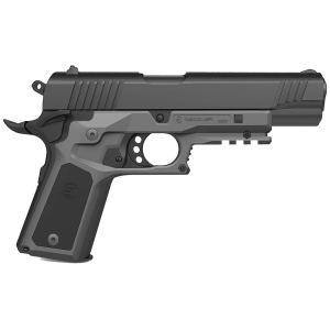 Recover Tactical CC3P0401 Grip Gray Polymer with Interchangeable Black & Gray Panels for Standard 1911 Frame - Recover Tactical