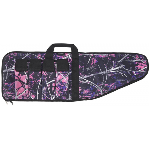 Bulldog MDG1038 Extreme Tactical Rifle Case made of Water-Resistant Nylon with Muddy Girl Camo Finish\t Black Trim\t Tricot Lining\t 4 External Velcro Magazine Pouches & Soft Padding 38 in L
