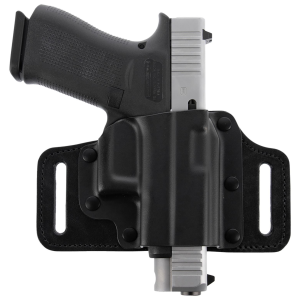 Galco TS428B TacSlide OWB Black Kydex/Leather Belt Slide Fits HK 45/45C/HK P30/USP 9/40 Right Hand