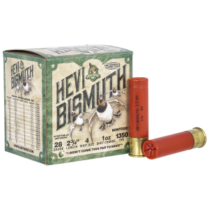 HEVI-SHOT Hs18704 Hevi-bismuth 28 Gauge 2.75 In 1 Oz Bismuth 4 Shot 25 Per Box/ 10 Cs 816383002582 168377