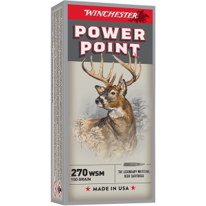 WINCHESTER X270wsm Power-point 270wsm 150gr 20 Per Box/10 Case Centerfire, Rifle Ammunition