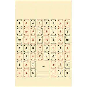 Action Target CARD1100 Entertainment 52 Playing Cards Paper 22.50 in x 24 in Multi-Color 100 Per Box