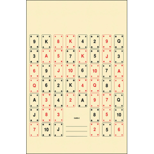 Action Target CARD2100 Entertainment 52 Playing Cards Paper 22.50 in x 24 in Multi-Color 100 Per Box