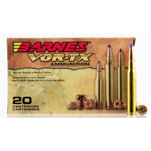 BARNES Bullets 21565 Vor-tx Rifle 30-06 Springfield 168 Gr Tipped Tsx Boat Tail 20 Per Box/ 10 Cs