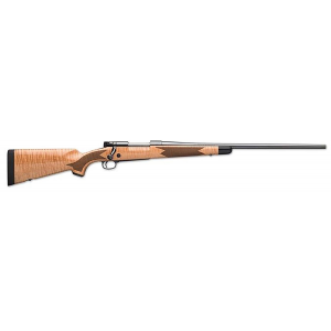 Winchester 535218294 Model 70 Super Grade 6.5 PRC 3+1 Polished Blued Gloss AAA Maple Stock Right Hand (Full Size) No Sights