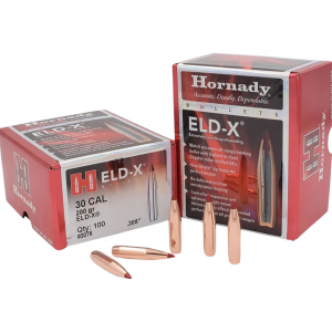 Hornady 3076 ELD-X 30 Cal .308 200 gr Extremely Low Drag eXpanding 100 Per Box/ 15 Case