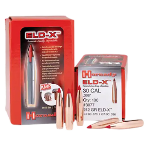 Hornady 3078 ELD-X 30 Cal .308 220 gr Extremely Low Drag eXpanding 100 Per Box/ 15 Case