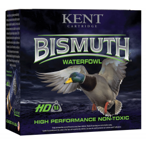 KENT Cartridge B12w364 Bismuth Waterfowl 12 Gauge 2.75 In 1 1/4 Oz Bismuth 4 Shot 25 Per Box/ 10 Cs