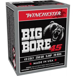 chester X45CBB Big Bore 45 Colt 250 Gr Semi Jacketed Hollow Point 20 Per Box/ 10 Case Ammo