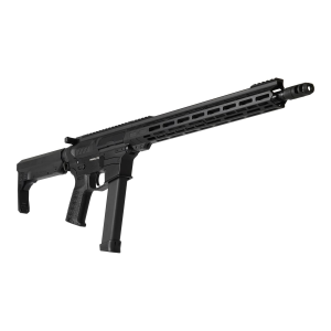 CMMG Resolute MKGs, Semi-auto Rifle, 9MM, 16.1 in Barrel, Threaded 1/2x28, ZEREOED Muzzle Brake, Cerakote Finish, Armor Black, 15 in Free Float M-LOK Handguard, ZEROED Polymer Grip, CMMG Ripstock, Man