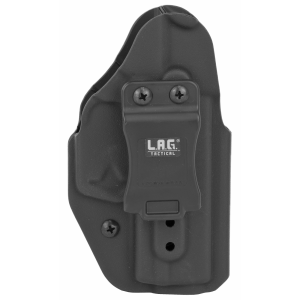 L.A.G. Tactical 70707, Inc. Liberator MK II, Holster, Ambidextrous, Fits Walther PK380, Kydex, Black Finish 70707