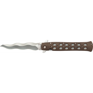 Cold Steel CS26SK4 Ti-Lite 4 in Folding Plain Kris AUS 10A Steel Blade/Flat Dark Earth Griv-Ex Handle