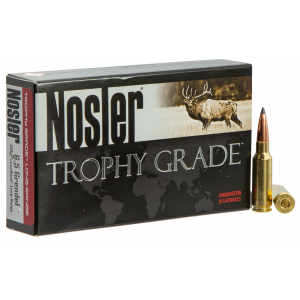 NOSLER 60146 Trophy Grade Long-range 6.5 Grendel 129 Gr NOSLER Spitzer Accubond Long Range 20 Per Box/ 10 Cs