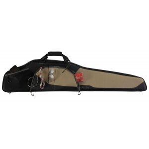Allen 68246 Sawatch Rifle Case 46 in Black Endura w/Tan Accents\t Foam Padding\t Accessory Pockets\t Lockable Zippers & Plush Tricot Lining