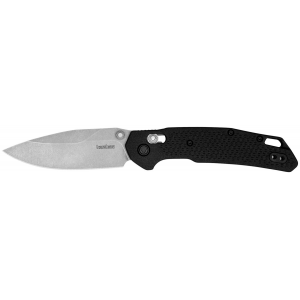 Kershaw 2037 Heist Mid-Size 3.20 in Folding Clip Point Plain Stonewashed D2 Steel Blade\t Gray Textured Glass Filled Nylon Handle\t Includes Pocket Clip
