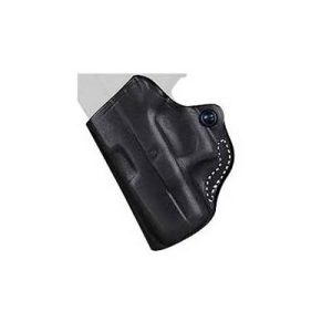 Desantis Mini Scabbard Belt Holster, Fits Glock 43, Left Hand, Black Leather 019BB8BZ0