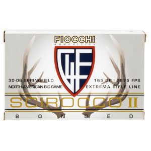 FIOCCHI A3006sca Scirocco Bonded Extrema 30-06springfield 165gr Swift Scirocco Ii Bonded 20 Per Box/10 Case Centerfire, Rifle Ammunition