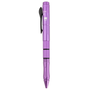 CobraTec Knives PURPCNCOTFPSWDNS Tactical Pen 2.50 in OTF Plain Stainless Steel Blade Purple Handle - Cobratec Knives