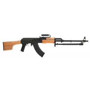 Century Arms RI3322N AES 10B 7.62x39mm 30+1 21.50in Heavy Barrel w/AK Slant Muzzle Brake, Black Stamped Receiver, Wood Clubfoot Stock, Black Polymer Grip (Romanian Built) - Century Arms