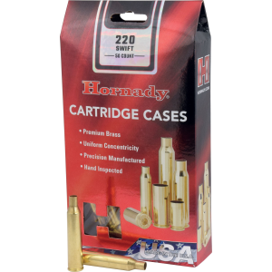 Hornady 8615 Unprimed Cases Cartridge 220 Swift Rifle Brass
