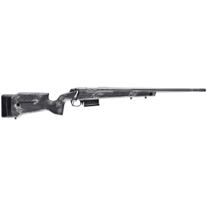 Bergara Rifles B14LM751 B-14 Crest 300 Win Mag 3+1, Sniper Gray Cerakote Fluted Barrel/Rec, Monte Carlo Carbon Fiber with Black Gray Splatter, Omni Muzzle Brake