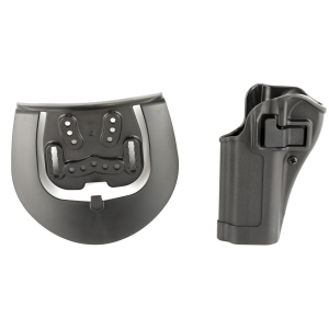 BlackHawk CQC SERPA Holster With Belt and Paddle Attachment,Fits CZ75/75B/75 Shadow SP01/85B, Left Hand, Black 410562BK-L