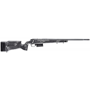 Bergara Rifles B14SM759 B-14 Crest 6.5 PRC 3+1, Sniper Gray Cerakote Fluted Barrel/Rec, Monte Carlo Carbon Fiber with Black Gray Splatter, Omni Muzzle Brake
