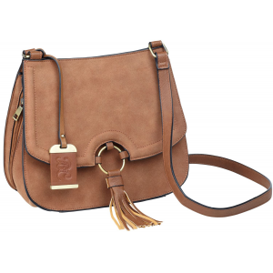 Bulldog BDP034 Cross Body Camel Suede 11 in x 9 in x 3.50 in