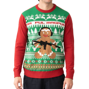 Magpul MAG11989752X Ugly Christmas GingARbread Man Multi-Color\t Cotton/Acrylic\t Long Sleeve\t 2XL