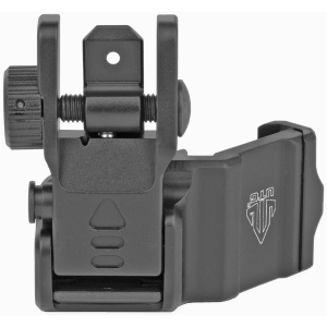 Leapers MT-945, Inc. - UTG Accu-Sync, AR15 45 Degree Offset Flip-up Rear Sight, Black MT-945