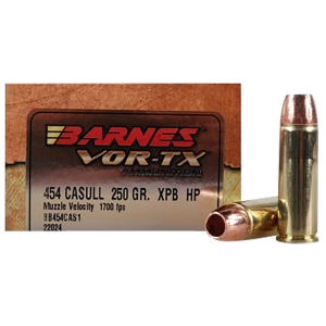 BARNES Bullets 22024 Vor-tx Handgun 454 Casull 250 Gr BARNES Vor-tx Xpb 25 Per Box/ 10 Cs