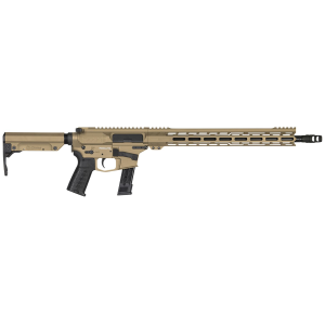 CMMG 92AE6FB-CT Resolute MK17 9mm Luger 16.10in 21+1 Coyote Tan Cerakote Aluminum Rec Chrome Moly Barrel Black Adjustable RipStock Right Hand