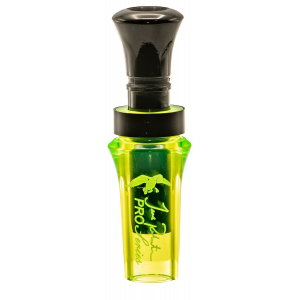 Duck Commander DCPROAC Jase Pro Series Open Call Double Reed Mallard Hen Sounds Attracts Ducks Chartreuse Acrylic