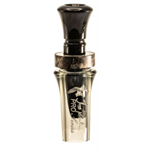 Duck Commander DCPROAS Pro Series Open Call Double Reed Mallard Hen Sounds Attracts Ducks Smoke Gray Acrylic